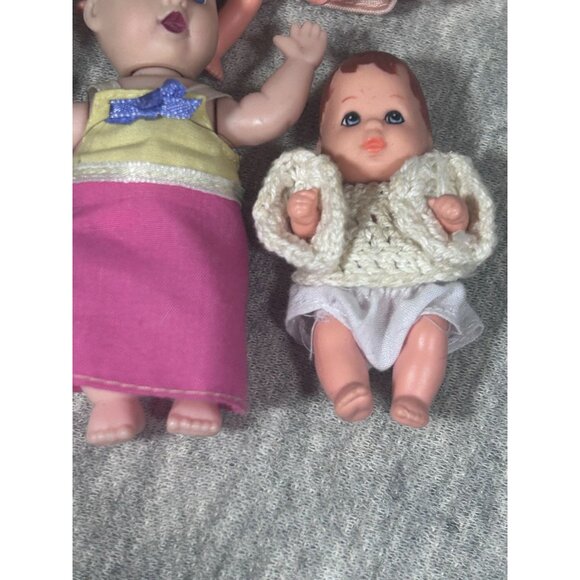 Vintage Barbie Doll Happy Family Newborn Baby Plastic Doll Baby Girls Lot of 5 - Picture 4 of 7